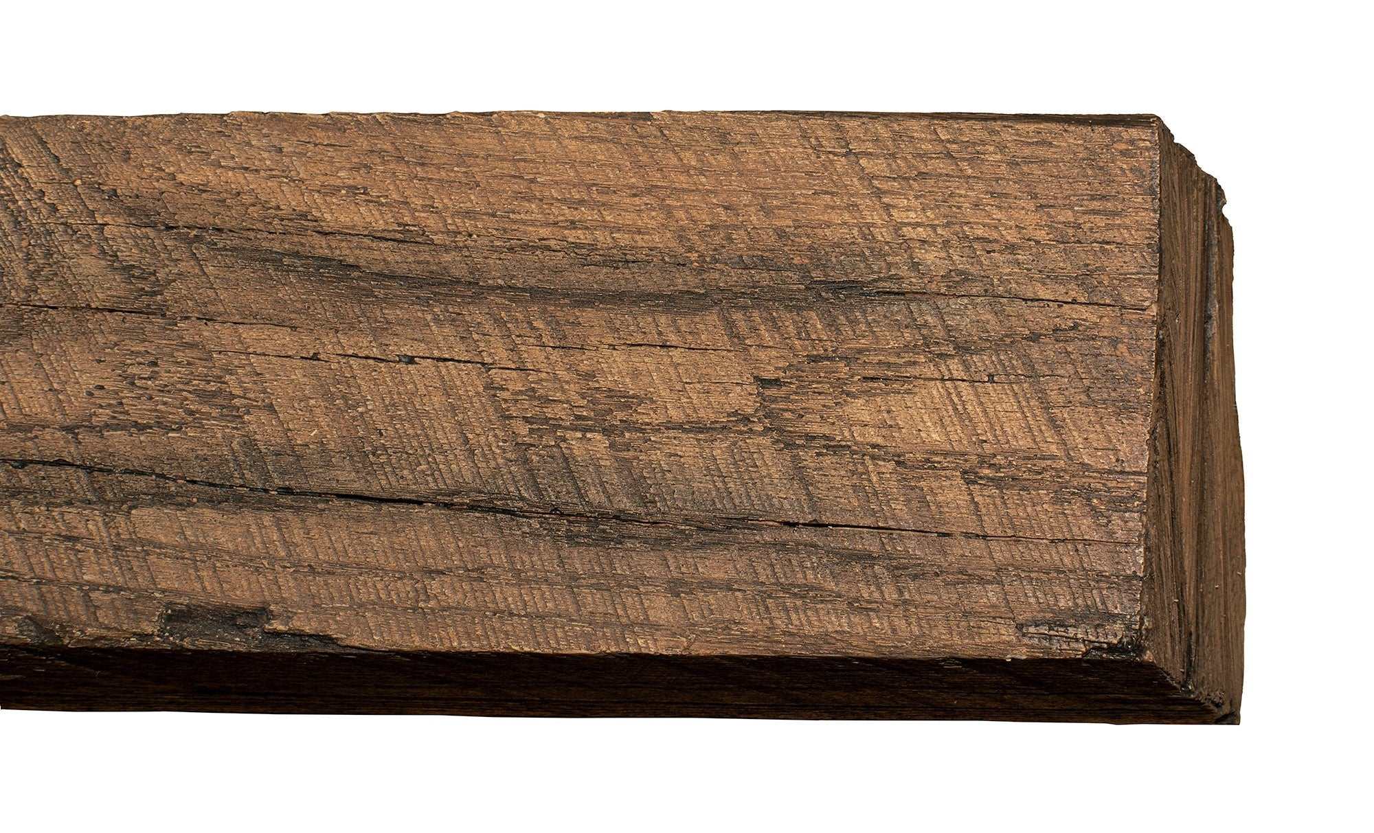 New River Weathered Beam Non-Combustible Mantel Shelf FIELDSTONE Finish - ExceptionalFire