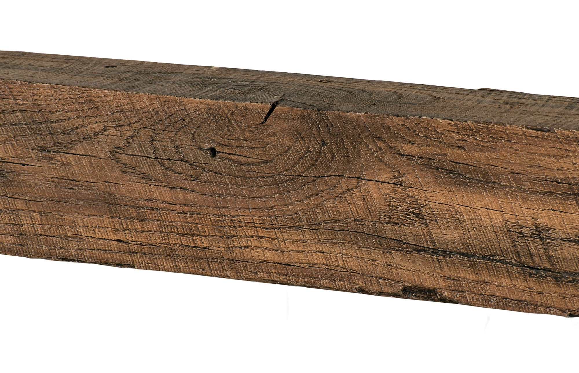 New River Weathered Beam Non-Combustible Mantel Shelf FIELDSTONE Finish - ExceptionalFire
