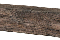New River Weathered Beam Non-Combustible Mantel Shelf RIVER ROCK Finish - ExceptionalFire