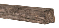 New River Weathered Beam Non-Combustible Mantel Shelf RIVER ROCK Finish - ExceptionalFire