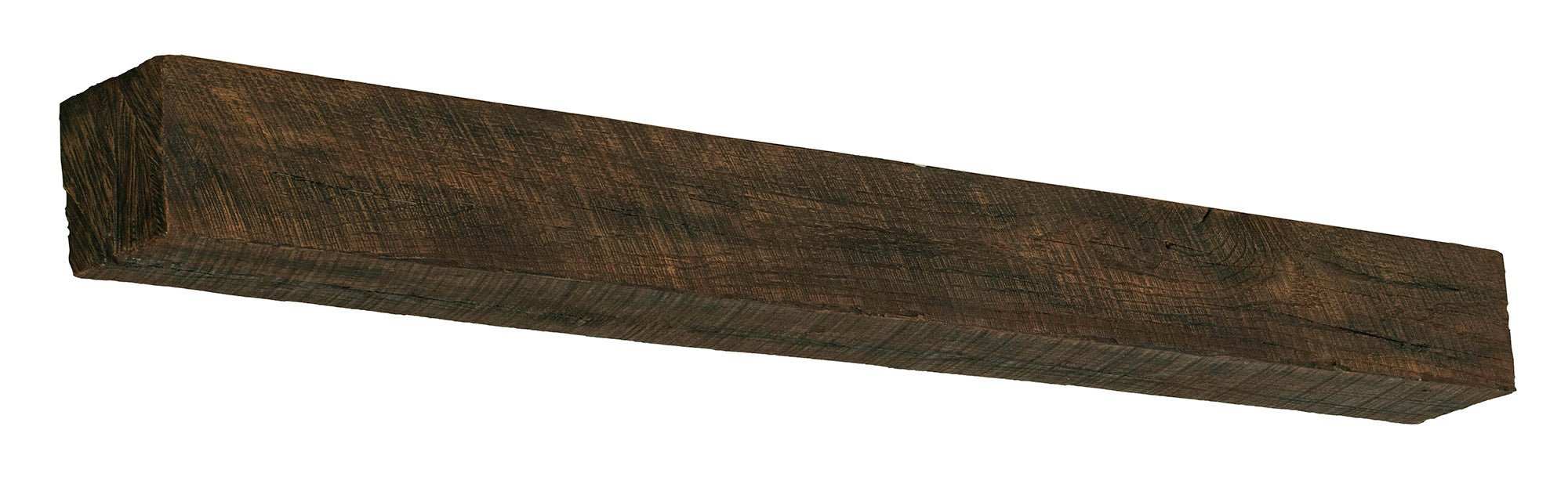 New River Weathered Beam Non-Combustible Mantel Shelf TOASTED RYE Finish - ExceptionalFire