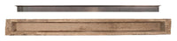 New River Weathered Beam Non-Combustible Mantel Shelf TOASTED RYE Finish - ExceptionalFire