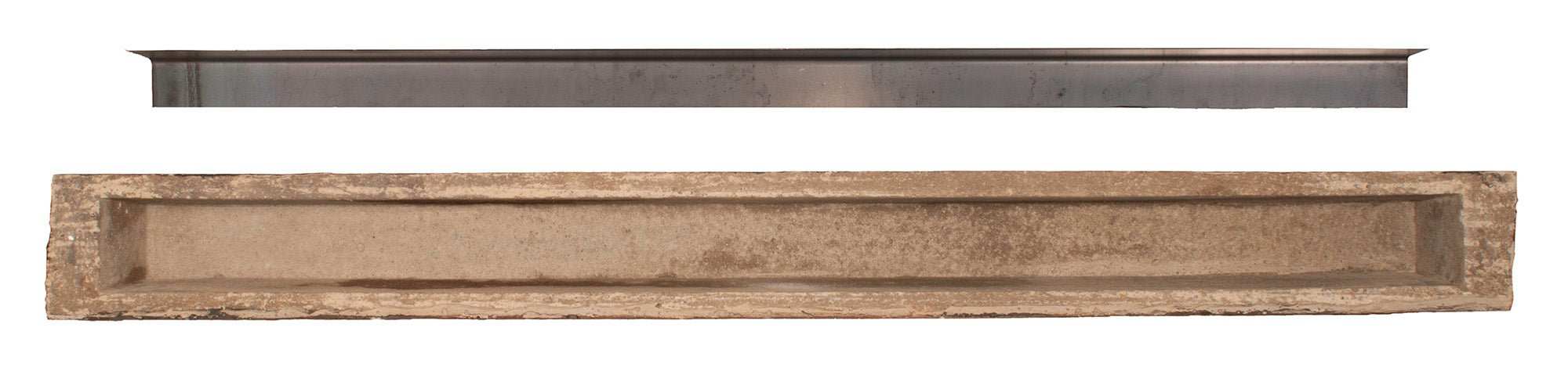 New River Weathered Beam Non-Combustible Mantel Shelf TOASTED RYE Finish - ExceptionalFire