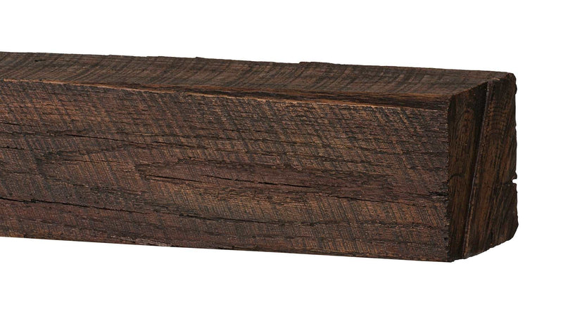 New River Weathered Beam Non-Combustible Mantel Shelf TOASTED RYE Finish - ExceptionalFire