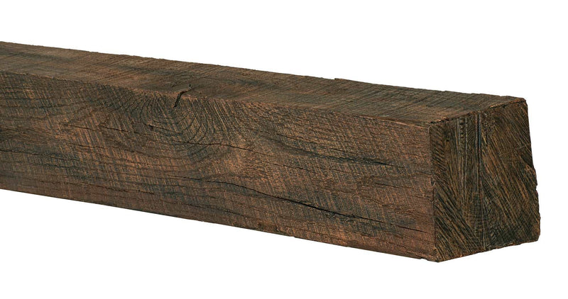 New River Weathered Beam Non-Combustible Mantel Shelf TOASTED RYE Finish - ExceptionalFire