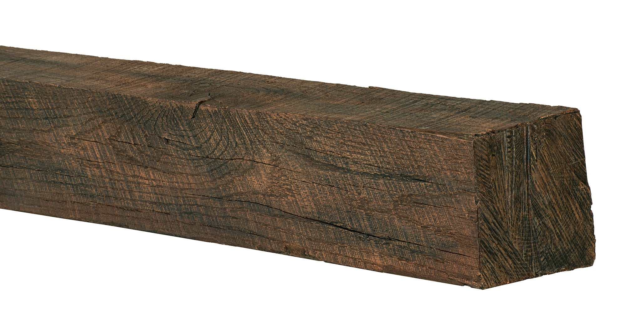 New River Weathered Beam Non-Combustible Mantel Shelf TOASTED RYE Finish - ExceptionalFire