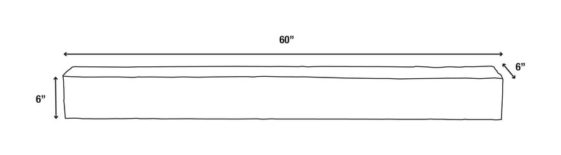 New River Weathered Beam Non-Combustible Mantel Shelf WHEAT Finish - ExceptionalFire
