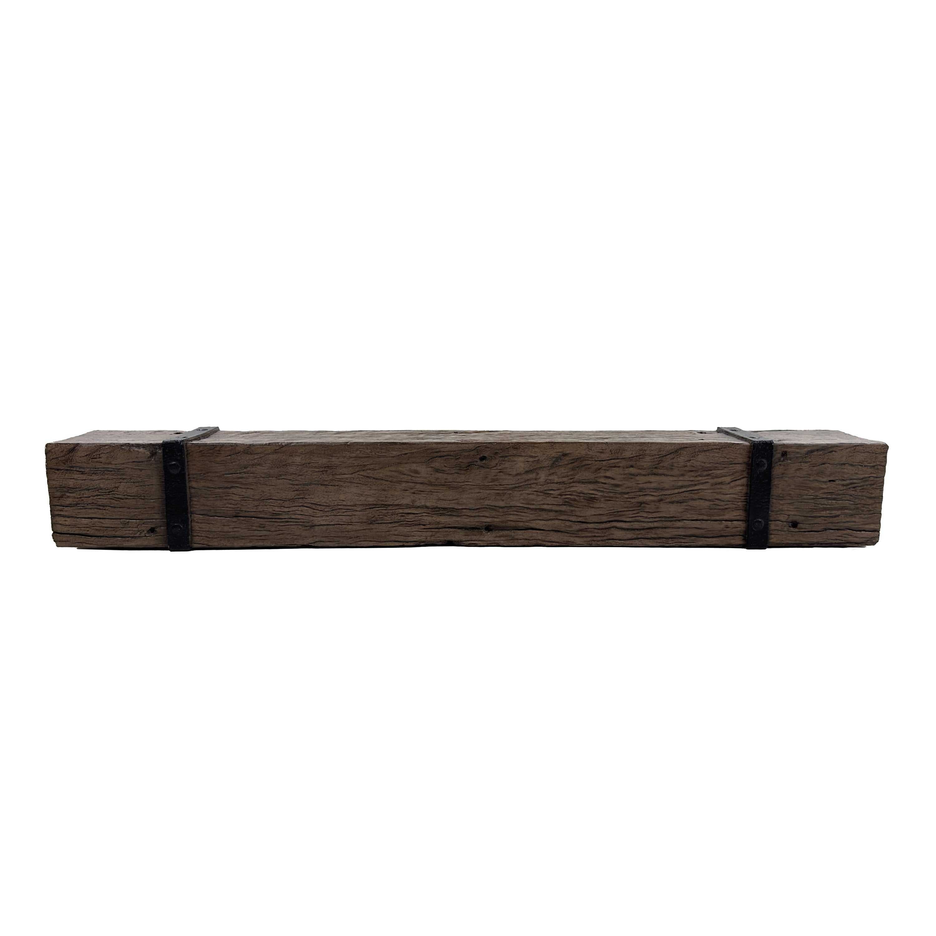 Non-Combustible Concrete Mantel Shelves By Design Specialties - Banded - ExceptionalFire