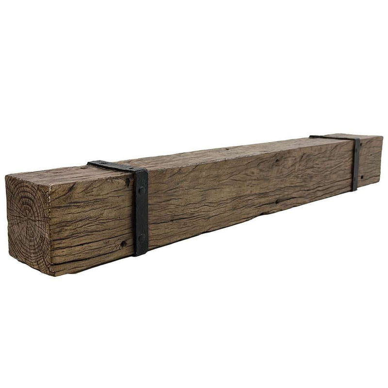 Non-Combustible Concrete Mantel Shelves By Design Specialties - Banded - ExceptionalFire