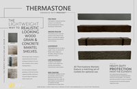 Non-Combustible Concrete Mantel Shelves By Design Specialties - Banded - ExceptionalFire