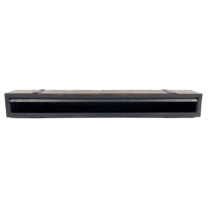 Non-Combustible Concrete Mantel Shelves By Design Specialties - Banded - ExceptionalFire