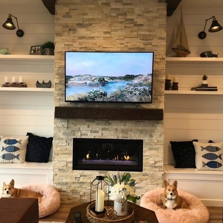 Non-Combustible Concrete Mantel Shelves by LeeT Hand-Finished 12 Colors Available - ExceptionalFire