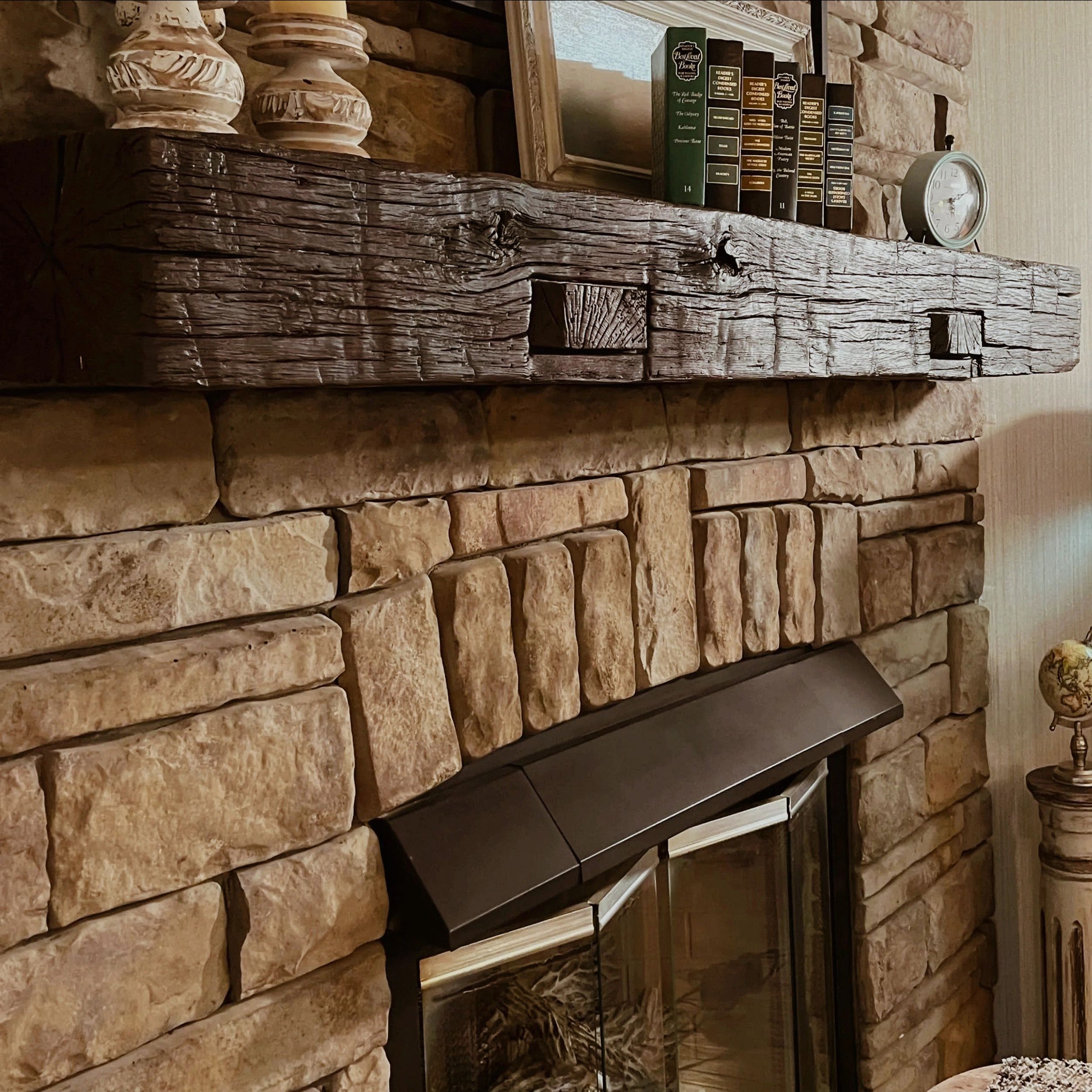 Non-Combustible Concrete Mantel Shelves by LeeT TimberX 12 Finishes Available - ExceptionalFire