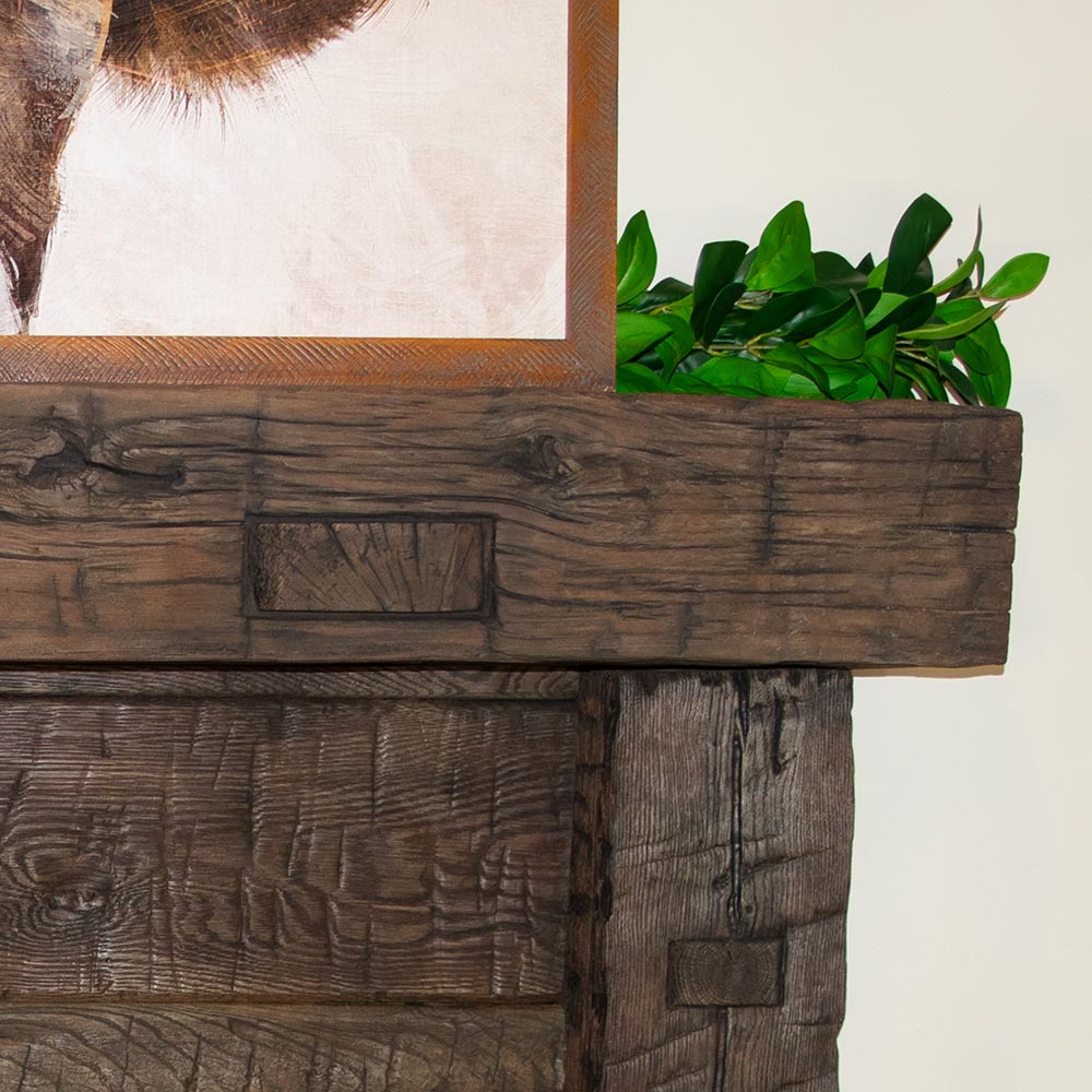 Non-Combustible Concrete Mantel Shelves by LeeT TimberX 12 Finishes Available - ExceptionalFire