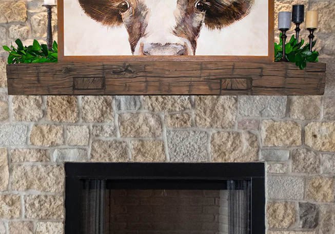 Non-Combustible Concrete Mantel Shelves by LeeT TimberX 12 Finishes Available - ExceptionalFire