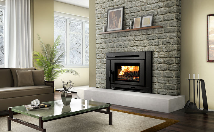 Osburn Matrix Wood Fireplace Insert — OB02028 — manufacturer photograph; optional installation finishes may be shown