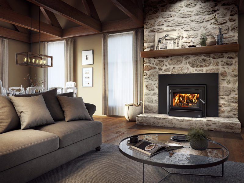 Osburn 3500 Wood Fireplace Insert — OB03510 — manufacturer photograph; optional installation finishes may be shown