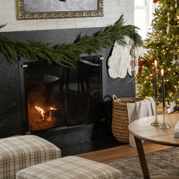 Custom TotalView Glass Doors with frameless design and steel frame options for fireplaces
