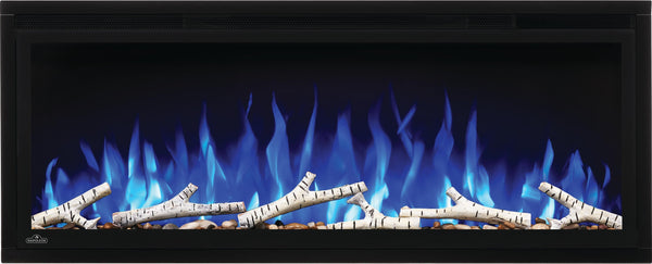 Napoleon Birch Log Kit with rocks for Entice 36 and 42 inch electric fireplace model NEF-BLRAK42