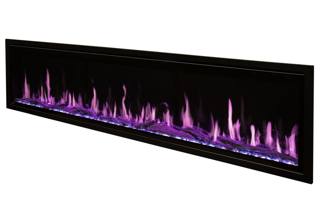 Modern Flames Orion Slim 100-Inch Three-Sided Built-In Electric Fireplace OR100-SLIM