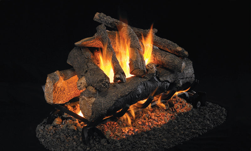 18" American Oak Designer See-Through Vented Gas Logs | Real Fyre