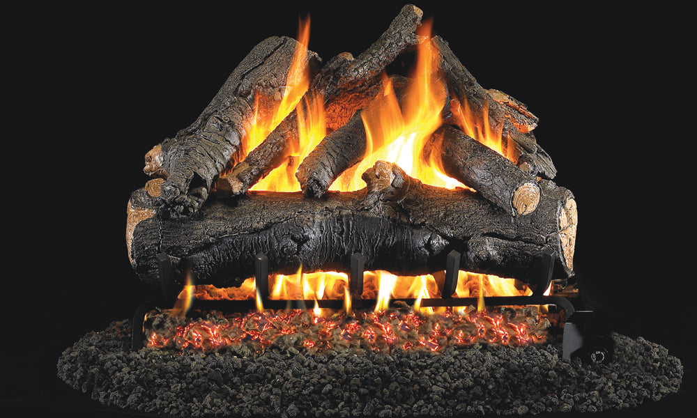 Real Fyre American Oak Outdoor Vented Gas Log Set