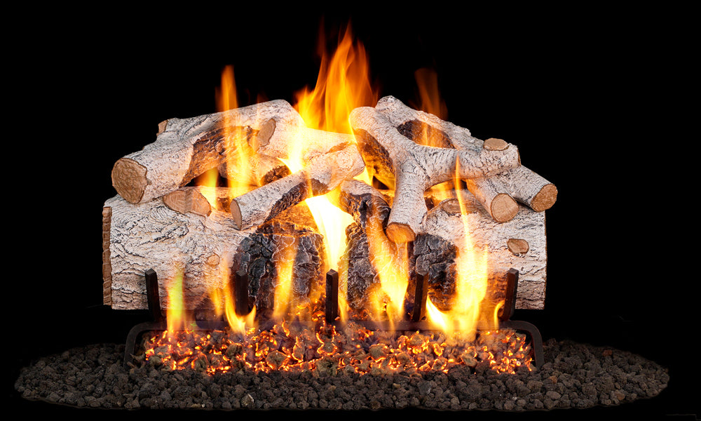 Real Fyre Charred Mountain Birch Vented Gas Log Set
