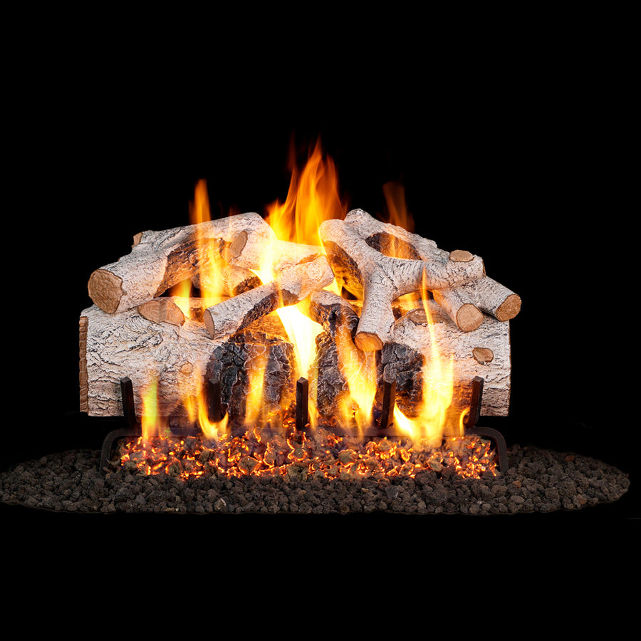 Charred Mountain Birch Vented Gas Log Set