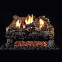 30" Evening Fyre Charred Ventless Gas Log Set | Real Fyre