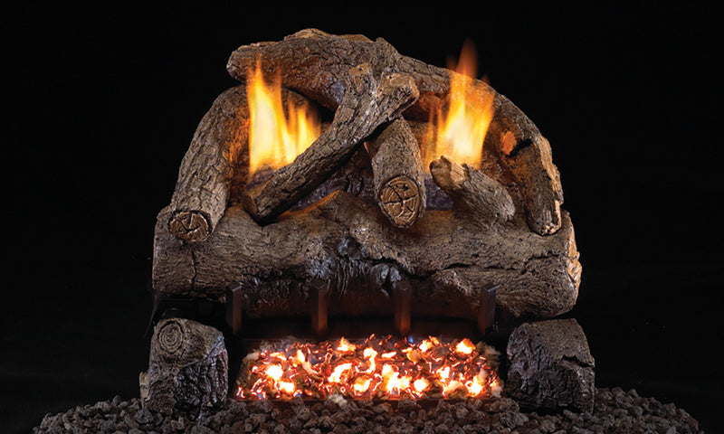 24" Evening Fyre Ventless Gas Log Set | Real Fyre