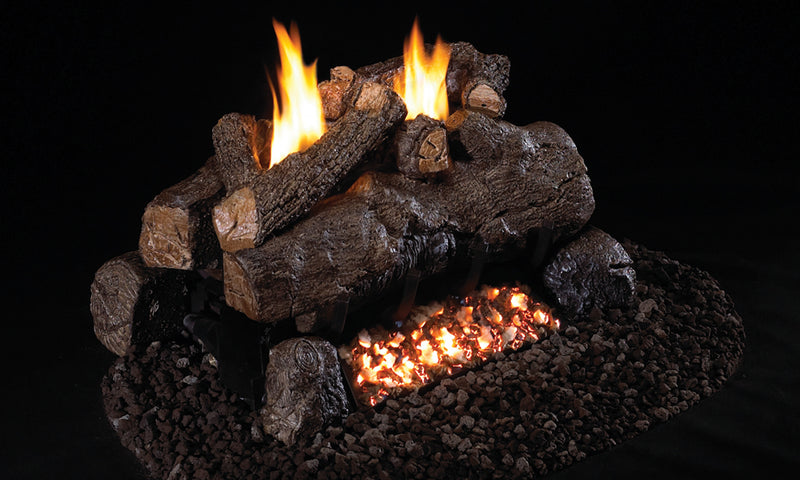 24" Evening Fyre Ventless Gas Log Set | Real Fyre