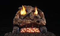 30" Evening Fyre Split Ventless Refractory Gas Log Set | Real Fyre