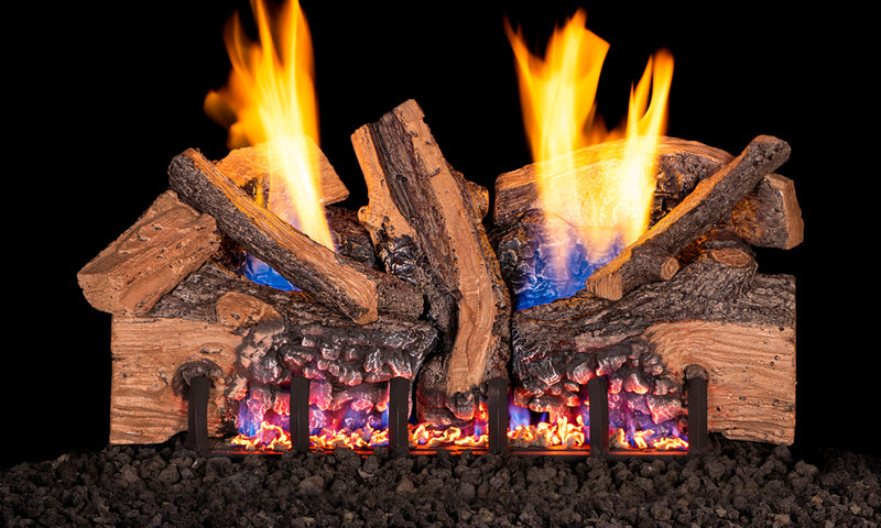 18" Foothill Split Oak Ventless Gas Log Set | Real Fyre