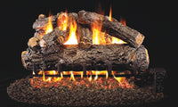 16" Rustic Oak Designer ANSI Vented Gas Log Set | Real Fyre