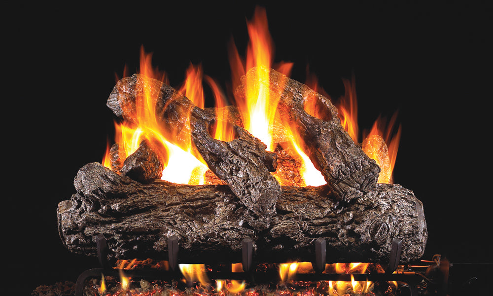 Peterson Real Fyre Rustic Oak Vented Gas Log Set