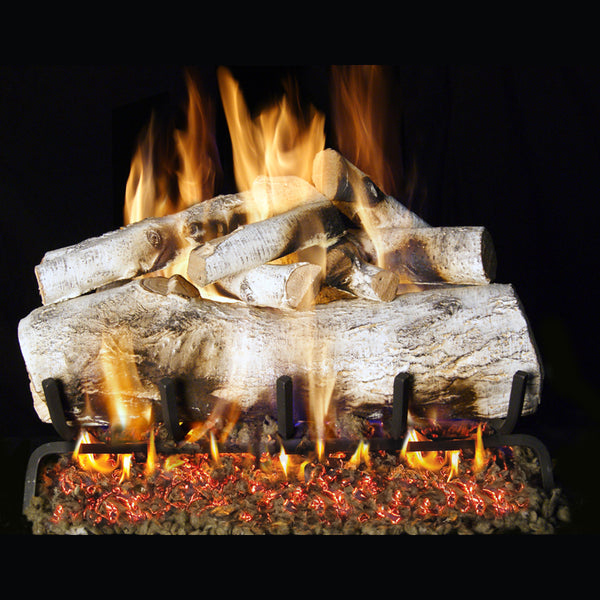 18" Mountain Birch Outdoor Vented Gas Log Set | Real Fyre