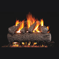 24" Post Oak Vented Gas Log Set | Real Fyre