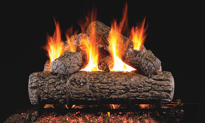 42" Golden Oak Vented Gas Log Set | Real Fyre