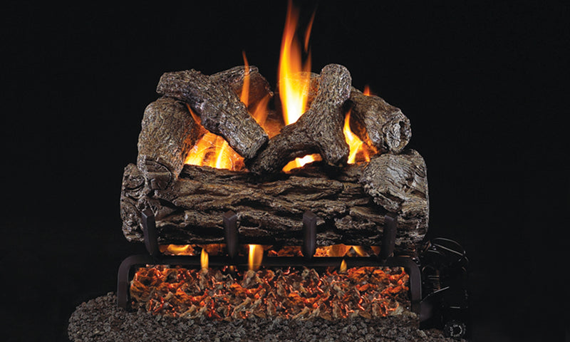42" Golden Oak Vented Gas Log Set | Real Fyre