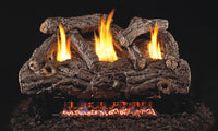 30" Golden Oak Designer Ventless Refractory Gas Log Set | Real Fyre
