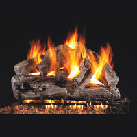 18" Rugged Oak Outdoor Vented Gas Log Set | Real Fyre
