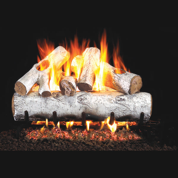 30-inch White Birch Outdoor Vented Gas Log Set by Real Fyre