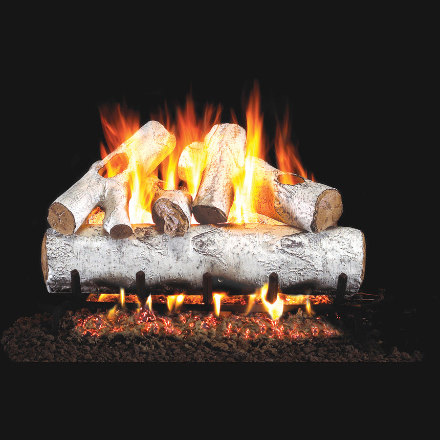 White Birch Vented Gas Log Set