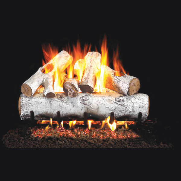 30-inch White Birch ANSI Vented Gas Log Set by Real Fyre