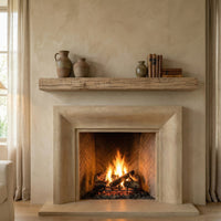 Smokehouse Non-Combustible Concrete Mantel Shelf Pale Honey Finish