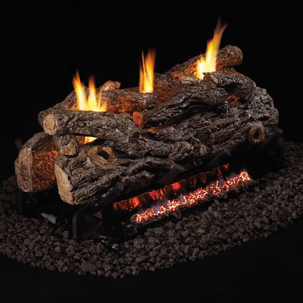 Peterson Real Fyre Golden Oak Designer 24" See-Through Vent less Gas Log Set