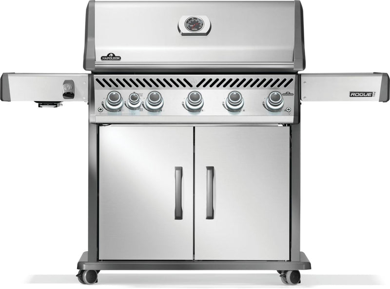 Napoleon Rogue PRO 625 SIB Gas Grill with Infrared Side Burner — Stainless Steel