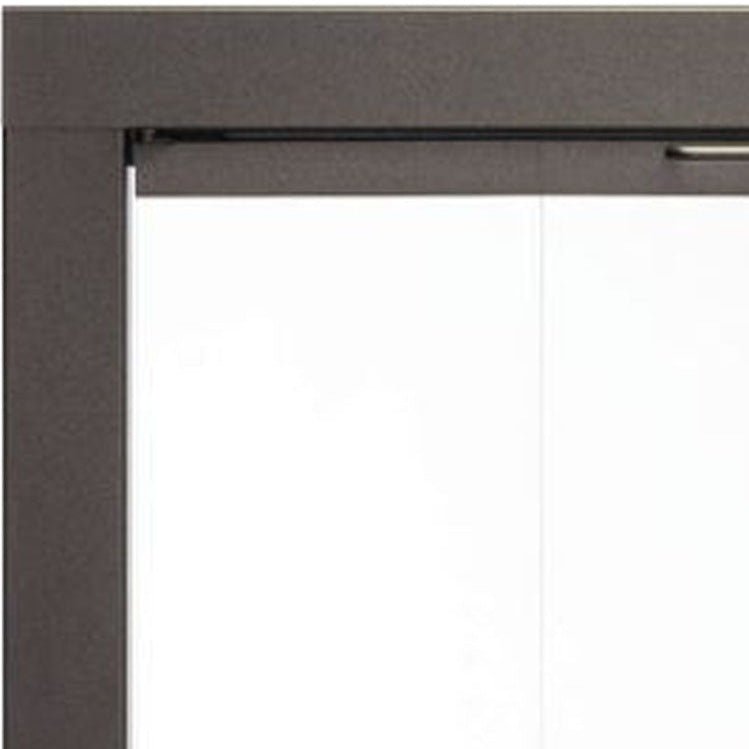 Custom Masonry Fireplace Glass Door - Piccolo - ExceptionalFire