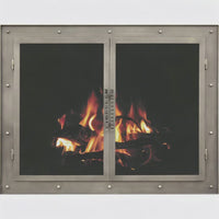 Midway Fireplace Doors | Masonry & Prefab Fit | Custom — fire animation