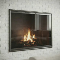 Monterey Standard Glass Doors | Prefab Fireplaces by Stoll | — fire animation